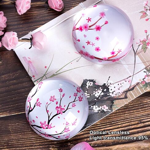 4Pcs Crystal Dome Paperweight and Crystal Magnifier,1.9 inch Diameter for Home Decor, Physics Classroom in Saudi Arabia