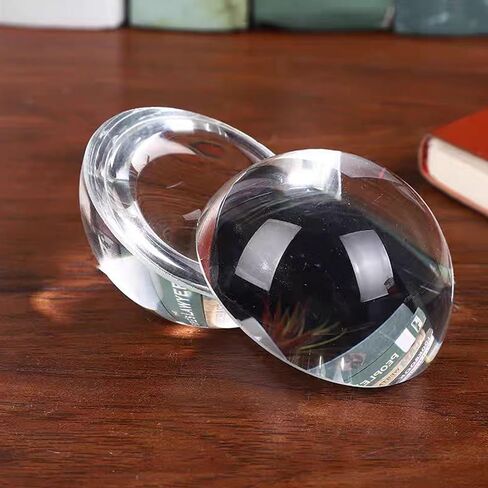 4Pcs Crystal Dome Paperweight and Crystal Magnifier,1.9 inch Diameter for Home Decor, Physics Classroom in Saudi Arabia