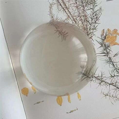 4Pcs Crystal Dome Paperweight and Crystal Magnifier,1.9 inch Diameter for Home Decor, Physics Classroom in Saudi Arabia