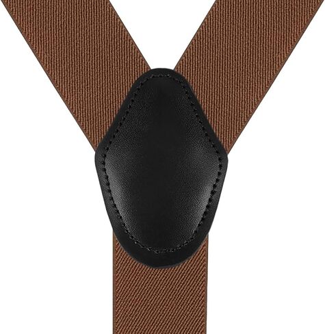 1.4" Y Back Mens Brace Suspenders with adjustable elastic webbing, Suspenders for adult, 4 Strong Metal clips in Saudi Arabia