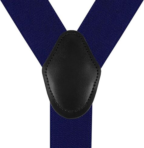 1.4" Y Back Mens Brace Suspenders with adjustable elastic webbing, Suspenders for adult, 4 Strong Metal clips in Saudi Arabia