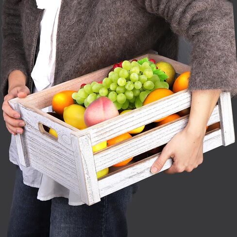 مجموعة ZOOFOX مكونة من 3 صناديق تخزين خشبية، حاوية تخزين التعشيش بمقابض، سلة خشبية مزخرفة للمنزل، ديكور حمام ريفي in Kuwait