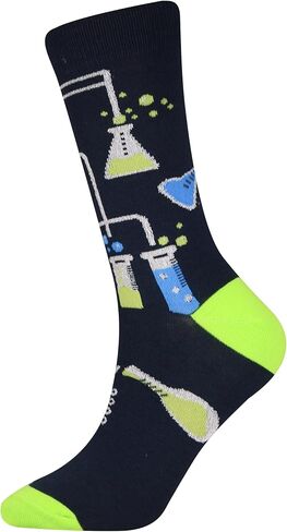 Men's 2/4 Packs Fun Crazy Novelty Dress Crew Socks in Saudi Arabia