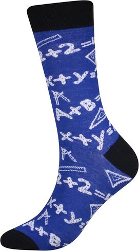 Men's 2/4 Packs Fun Crazy Novelty Dress Crew Socks in Saudi Arabia