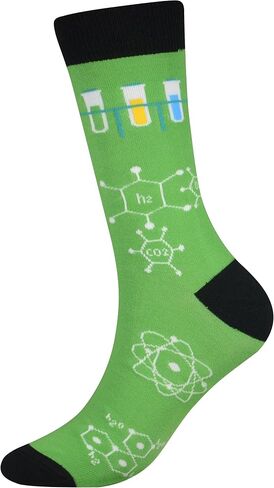 Men's 2/4 Packs Fun Crazy Novelty Dress Crew Socks in Saudi Arabia