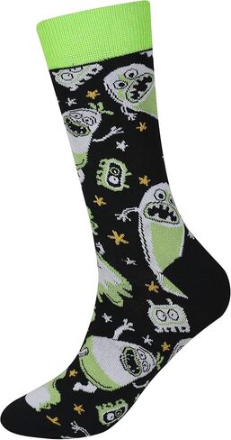 Men's 2/4 Packs Fun Crazy Novelty Dress Crew Socks in Saudi Arabia