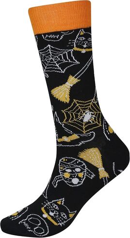 Men's 2/4 Packs Fun Crazy Novelty Dress Crew Socks in Saudi Arabia