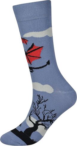 Men's 2/4 Packs Fun Crazy Novelty Dress Crew Socks in Saudi Arabia