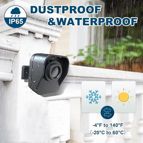 إنذار ChunHee للممر، جهاز استشعار الحركة اللاسلكي، إنذار خارجي داخلي، كاشف مقاوم للطقس، نظام تنبيه أمني، مراقب 800 قدم، حماية طويلة المدى خارج/داخل الممتلكات - جهاز استقبال واحد ومستشعر واحد in Kuwait