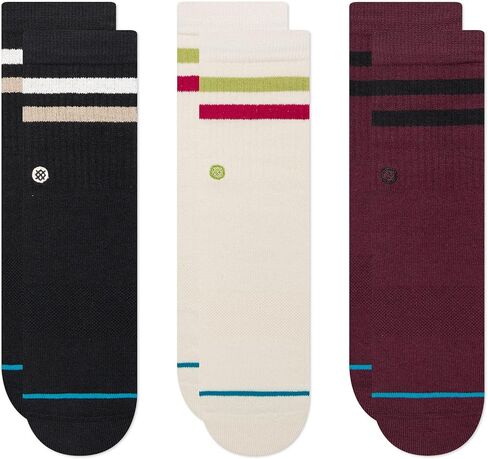 Stance Classic Kids 3 Pack Crew Socks, Black in Saudi Arabia