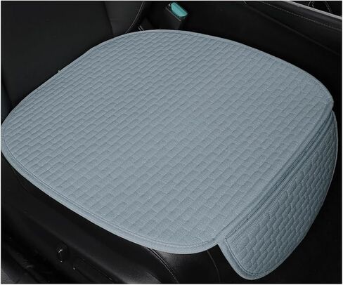 2PCS Car Seat Bottom Cover Pad, Breathable Auto Front Seat Button Cushion Mat with Pocket, Soft Comfortable Vehicle Seat Protector Pad, Universal Truck SUV Car Accessories (Gray) in Kuwait
