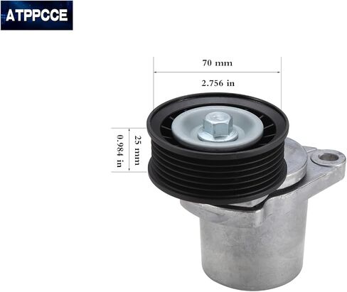 38408 Belt Tensioner Assembly With Pulley For Ford Focus 03-06/Escape 05-06 Mazda 3 07-09/6 03-07/Atenza 03-07/MX-5 Miata 06-15/Tribute 05-06 Mercury Mariner 05-06 OE# 89372 LF1715980C in Saudi Arabia