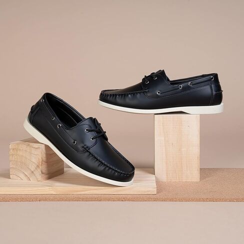 أحذية Vostey الرجالية على شكل قارب كاجوال سهلة الارتداء بدون كعب لدعم قوس القدم للرجال in Kuwait