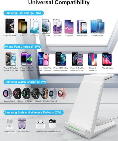 Wireless Charger for Samsung - NANAMI 3 in 1 Phone and Watch Charger Stand in Saudi Arabia
