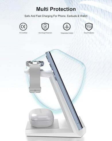 Wireless Charger for Samsung - NANAMI 3 in 1 Phone and Watch Charger Stand in Saudi Arabia
