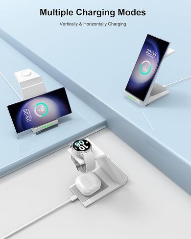 Wireless Charger for Samsung - NANAMI 3 in 1 Phone and Watch Charger Stand in Saudi Arabia
