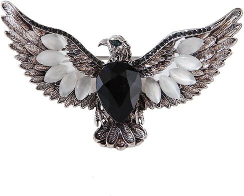 Eagle Bird Brooches Pin for Women/Men Fashion Crystal Animal Brooch Jewelry in Kuwait