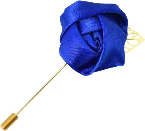 روز زهرة بروش دبابيس التلبيب للرجال الدعاوى روز بروش دبابيس القماش روز زهرة مع الذهب ورقة بروش دعوى التلبيب دبابيس للرجال بروش روز دبابيس ودبابيس in Kuwait