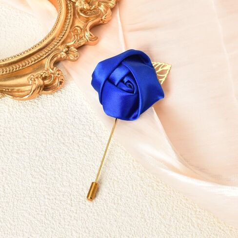 روز زهرة بروش دبابيس التلبيب للرجال الدعاوى روز بروش دبابيس القماش روز زهرة مع الذهب ورقة بروش دعوى التلبيب دبابيس للرجال بروش روز دبابيس ودبابيس in Kuwait