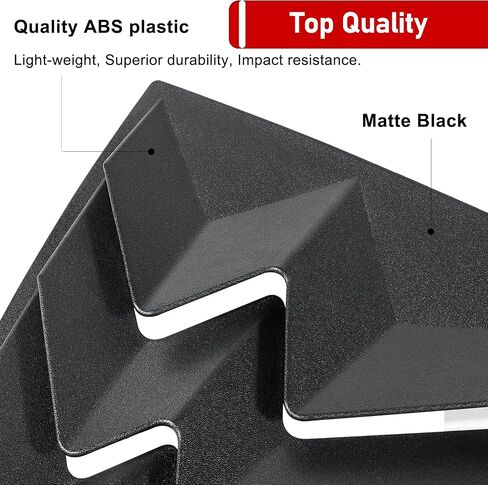 3pcs Rear & Side Window Louvers for 2011-2023 Dodge Charger SXT/GT/RT/RT Scat Pack/Scat Pack Widebody/SRT Hellcat Widebody, Matte Black ABS All Weather Windshield Sun Shade Cover in Saudi Arabia