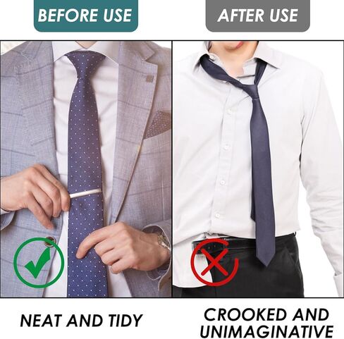 مشبك شريط ربط فضي مقاس 1.9 بوصة للرجال، شريط ربطة عنق رائع لبدلة العمل ذات سطح أملس، دبوس مشبك ربطة عنق من الساتان هدية للأب الزوج والأخ لمناسبة العمل المهمة والذكرى السنوية للزفاف in Kuwait