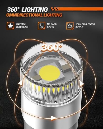 SEALIGHT 194 T10 LED Light Bulb 6000K White, 1000% Brightness W5W 168 2825 Car Interior Light Bulb Replacement for License Plate Light, Dome Light, Map Light, Courtesy Light, Pack of 2 in Saudi Arabia