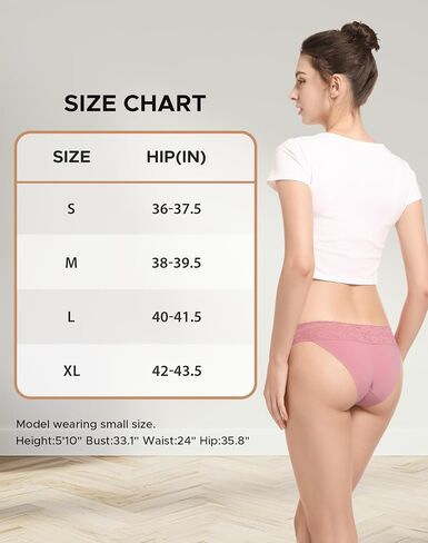 Women’s Period Underwear Lace Seamless Leak Proof Hipster Bikini Menstrual Panties 3 Pack in Saudi Arabia