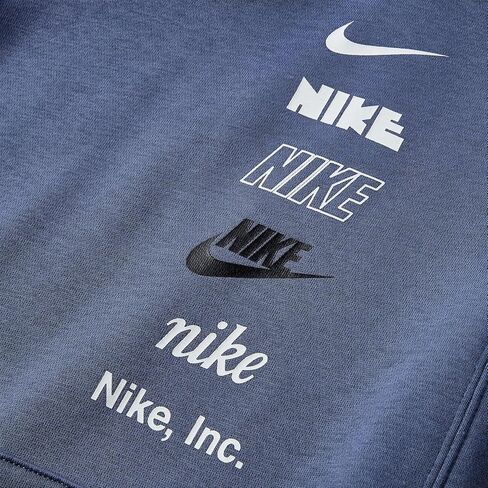 Nike Boy's NSW Basketball M Logo Pullover Hoodie (Little Kids/Big Kids) Diffused Blue SM (8 Big Kid) in Saudi Arabia