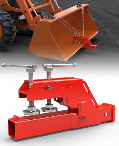 2024 مشبك جديد مطور على جهاز استقبال وصلة الجر مع وسادة مستديرة مزدوجة غير قابلة للانزلاق، مشبك على وصلة المقطورة 2 بوصة محول استقبال مثبت على الكرة، مرفق وصلة وصلة مقطورة دلو أحمر in Kuwait