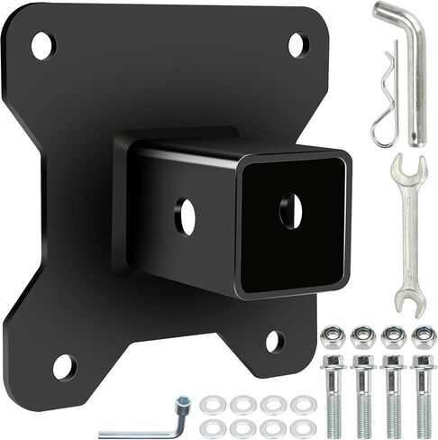 2 inch Hitch Receiver Heavy Duty Steel UTV Trailer Hitch Adapter Kit for 2014-2024 Polaris RZR XP1000 XP 4 1000 UTV ATV Accessories Parts Bolt-On Bumper Tow Hitch Extender with 5/8 Hitch Pin in Saudi Arabia