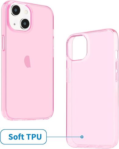 JJGoo for iPhone 13 Case Clear, Transparent Soft Shockproof Protective Slim Thin Phone Bumper Phone Cases for iPhone 13 in Kuwait