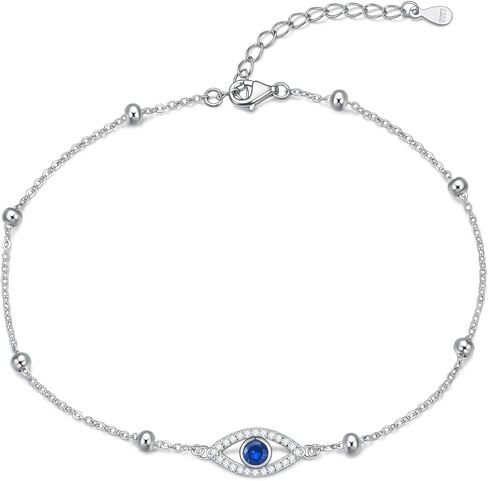Rnivida 925 Sterling Silver Anklet for Women, Dainty Silver Ankle Bracelet for Women in Kuwait