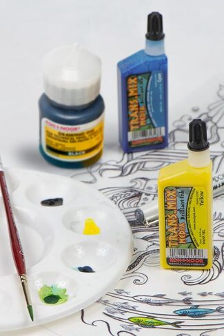 Koh-I-Noor Translucent Mix Media Pigment-Based Drawing Ink, 0.75 Oz. Bottle, Grey (9065F.GRE) in Saudi Arabia