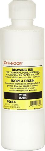 Koh-I-Noor Translucent Mix Media Pigment-Based Drawing Ink, 0.75 Oz. Bottle, Grey (9065F.GRE) in Saudi Arabia