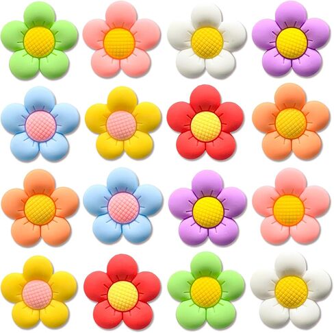 16Pcs Dinosour Truck Cat Sports Game Flower Music Food Shoe Charms Fit for Croc Clog Sandals Decoration, Cute Shoe Charms for Kids Teens Party Favor in Saudi Arabia