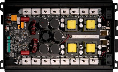 مضخم صوت Audiopipe بقدرة 8000 واط من الفئة D Mosfet (APHF-8000D-H1)، نظام حماية رباعي النقاط، 1 أوم، وضع BTL، مقبض التحكم عن بعد في الجهير in Kuwait