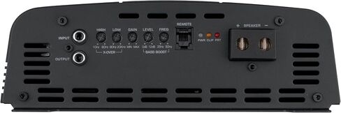 مضخم صوت Audiopipe بقدرة 8000 واط من الفئة D Mosfet (APHF-8000D-H1)، نظام حماية رباعي النقاط، 1 أوم، وضع BTL، مقبض التحكم عن بعد في الجهير in Kuwait