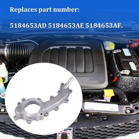 أنبوب مخرج مياه المحرك يناسب كرايسلر 300 200 تاون آند كونتري دودج تشارجر تشالنجر دورانجو لرام 1500 جراند شيروكي 5184653AD 5184653AE 5184653AF in Kuwait