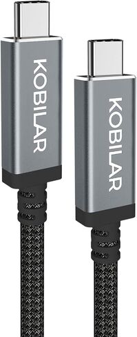 USB C to USB C Cable,100W 5A Super Fast Charging USB C Charger Cable PD 3.0,Type C to Type C Cable for iPhone15/15Pro/15Pro MaxiPad Pro (USB 2.0, Black, 2pack-5+6.6ft) in Saudi Arabia