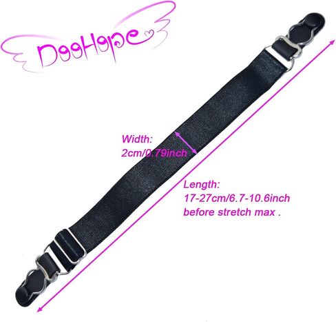DoHope Stocking Clip Garter Straps قابل للتعديل ملحقات الحمالة للجوارب in Saudi Arabia