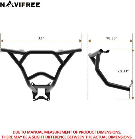 واقي فرشاة المصد الخلفي متوافق مع Honda Talon 1000 R/X 2022-2024 | مصنوعة من أنابيب فولاذية شديدة التحمل | طبقة خارجية مقاومة للطاقة | LK-HRG-001 in Kuwait