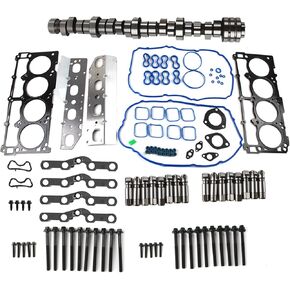 53022263AF Engine Camshaft & MDS Valve Lifters Kit Fits for Dodge Ram 1500 Hemi 5.7L V8 2009 2010 2011 2012 2013 2014 2015, with 3 Month Warranty