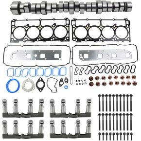 GELUOXI Non MDS Lifters Camshaft Kit Replacement for 2006-2008 Dodge Ram 1500 2500 3500 5.7L Part# 53022064AA 53021720AD 53021720AE