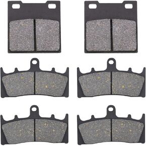 AHL Front and Rear Brake Pads Set for Suzuki GSX1300 R Hayabusa 1999-2007 GSF1200 SK/K Bandit 2001-2005 GSXR750 W/T/V/X 1996-1999 /GSXR 600 1997-2003/TL1000S 1997-2001 (Semi-metallic)