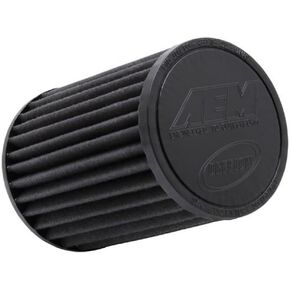 AEM 21-2047BF Universal DryFlow Clamp-On Air Filter: Round Tapered; 3.5 in (89 mm) Flange ID; 7 in (178 mm) Height; 5.25 in (133 mm) Base; 4.75 in (121 mm) Top