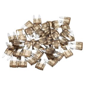 50 Pcs Mini 40AMP APM/ATM Universal Car Fuse Blade Style Fuses Short Circuit Protection - Automotive Car Boat Truck SUV RV - Plastic Metal Deep Purple