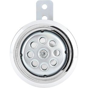 Motorcycle Horn, Universial Motorcycle Horn Waterproof 105dB 12V 85mm W Honeycomb Chrome Cover
