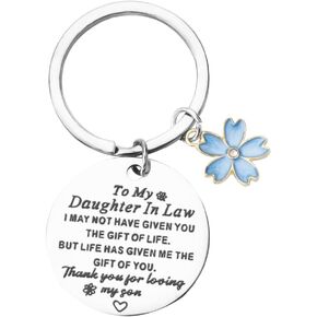 Womens Birthday Christmas Gifts for Teen Girls Mom Aunt Daughter in law Cousins Keychain for Friend Sister Female