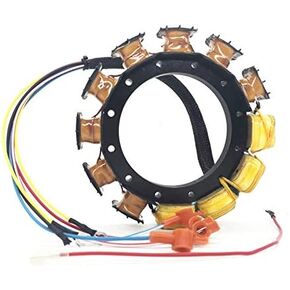 Stator For Mercury 174-5456-16 Outboard 135,150,175,200,220,250,275 HP 398-5454A35 5454A32 16-Amp 2 Stroke 6-Cylinder 1981-1993 black max