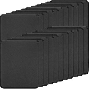 22 PCS Mouse Pads,3mm Mouse Pad with Stitched Edges,Waterproof Mousepads Bulk,Non-Slip Rubber Base Mouse Mat Mousepad for Office Home Computers Laptop PC,8.2x10.2 in,Black